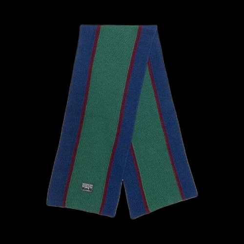 Stussy x Denim Tears Knitted Stripe Scarf 'Green'