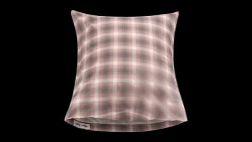 Stussy Tekla Percale Pillow Sham Red Plaid