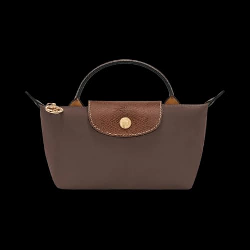 Longchamp Le Pliage Original Pouch With Handle 'Mocha'