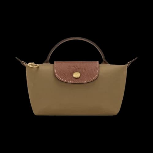 Longchamp Le Pliage Original Pouch With Handle 'Olive'