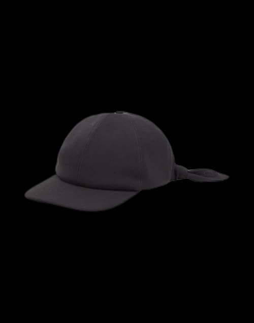 Dior Logo Baseball Cap with Bow Black