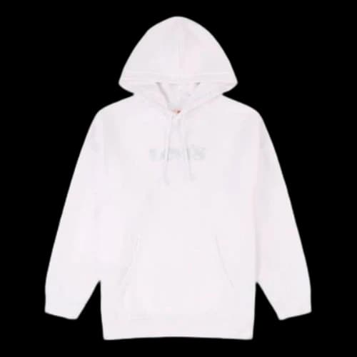 Levi's Alphabet Logo Pattern hooded Long Sleeves Hoodie White (Women's)