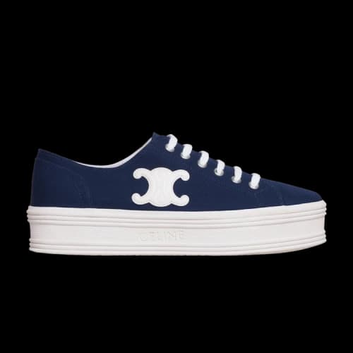 CELINE Jane Low Lace-Up Sneaker 'Triomphe Patch - Navy' (Women's)