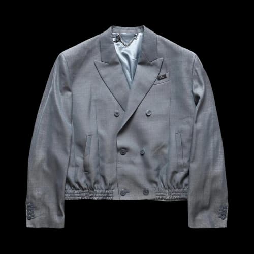 Martine Rose Elasticated Db Tailored Jacket 'Grey'