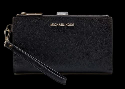 Michael Kors Double Zip Wristlet Black