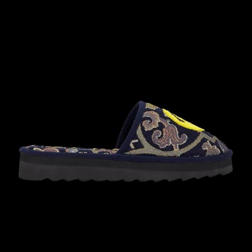 Market Smiley Upside Down Hotel Slippers 'Black'
