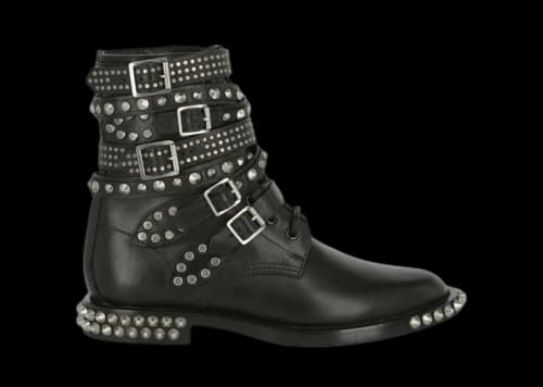 Saint Laurent Studded Ranger Combat Boot Black (Women's)