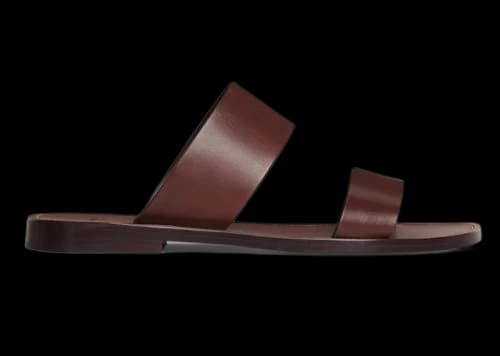 Celine Lerins Slides Dark Brown