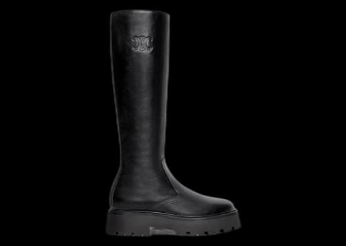 Celine Bulky Zipped Boots Black (Women's)
