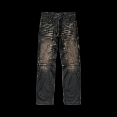424 Leather Trousers 'Black'
