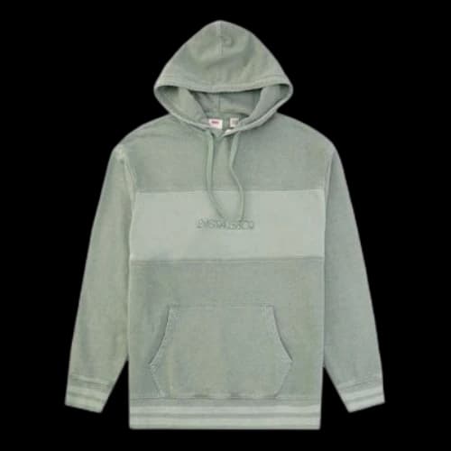 LEVI'S Levis Series Hooded Drawstring Casual Green