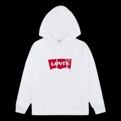 Levi's Alphabet Logo Printing Hoodie White (Women's)