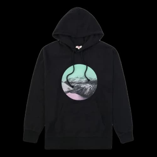 Levi's Printing hooded Long Sleeves Hoodie Black (Women's)