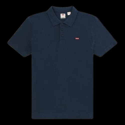 To Be Defined Levis Minimalistic Embroidered Short Sleeve Polo Shirt Navy Blue