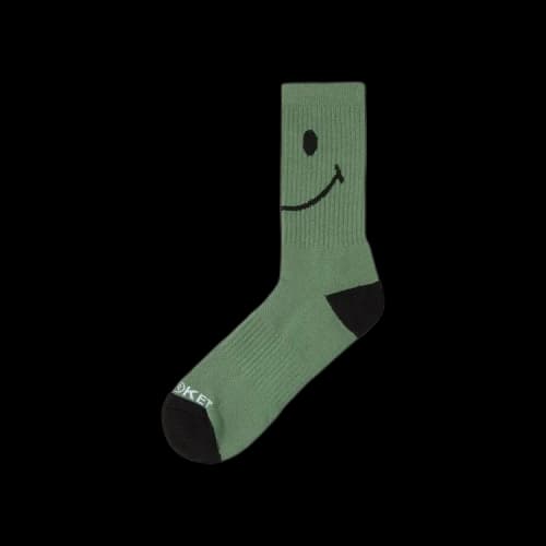 Market Smiley Oversized Socks 'Fern'