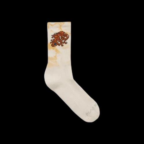Market Lizard Tie Dye Socks 'Cream Tie Dye'