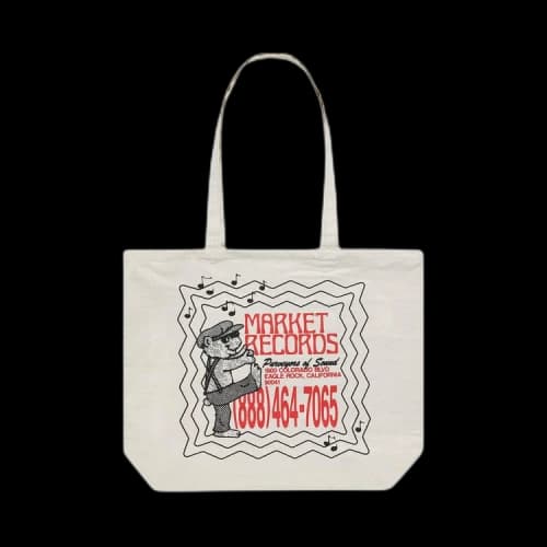 Market Records Tote Bag 'Cream'
