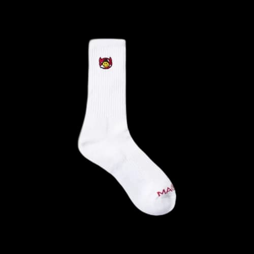 Market Smiley Inner Peace Socks 'White'