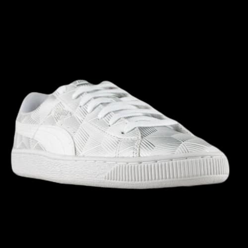 Puma Basket Classic Metallic White