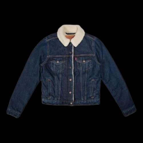 To Be Defined Levis Imitation Lamb Wool Denim Jacket Blue