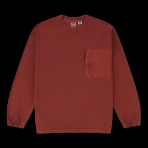LEVI'S Levis Pure Cotton Round Neck Pullover Brick Red