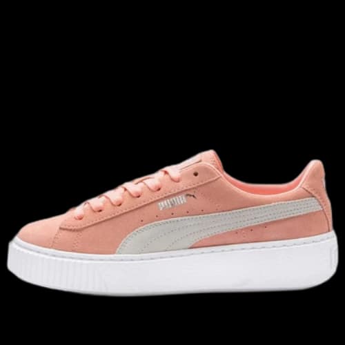 PUMA Suede Platform 'Orange Pink White' (Women's)