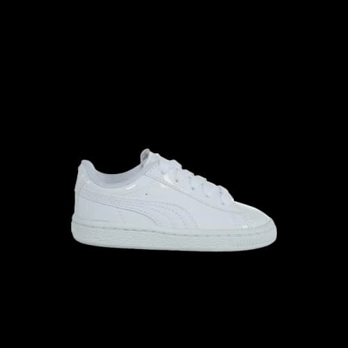 Puma Basket Classic Patent Toddler 'White'