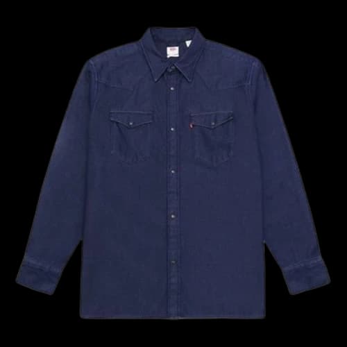 LEVI'S Levis lapel Denim Shirt Denim Blue
