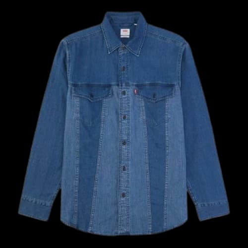 Levis lapel Denim Button Shirt Denim