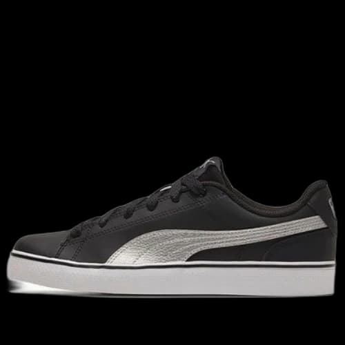 PUMA Court Point Vulc V2 Black/White/Silvery Low Casual Board Shoes