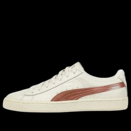 PUMA Basket Classic Metallic White Pink