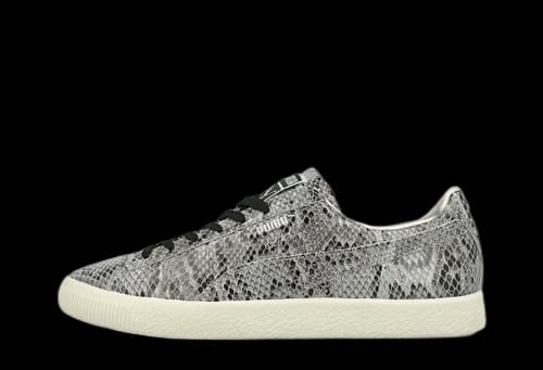 Puma Clyde Snake Silver