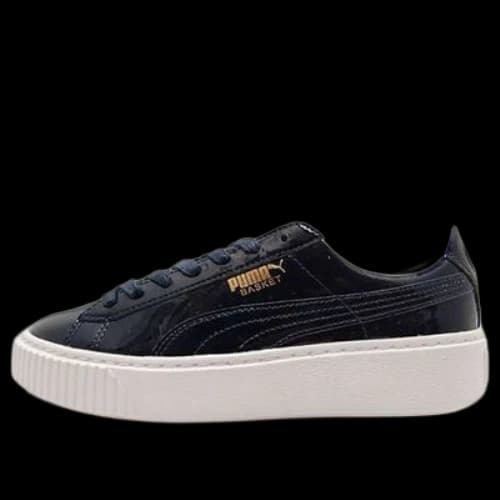 PUMA Basket Platform Patent Peacoat (Women's)