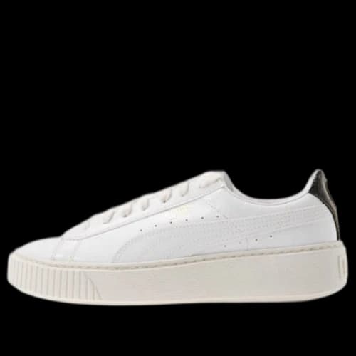 PUMA Basket Platform Patent 'White Black' (Women's)