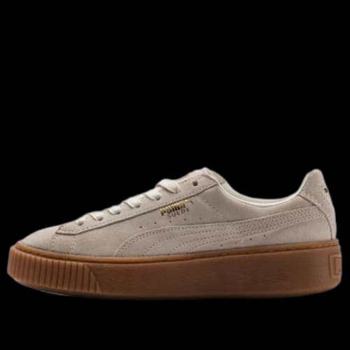 PUMA Suede Platform Gray White (Women's)
