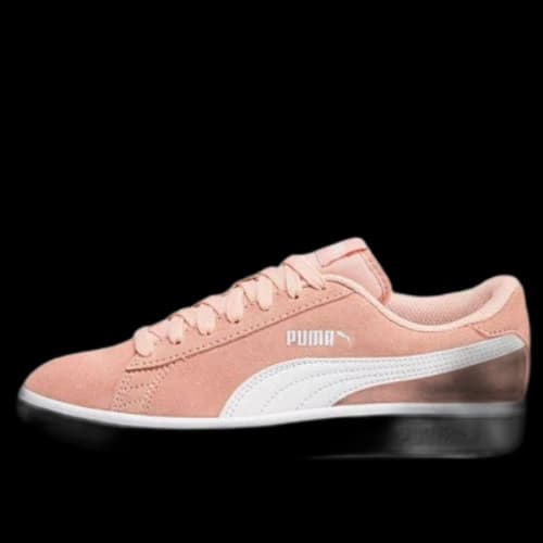 (GS) PUMA Smash V2 Suede 'Pink White'