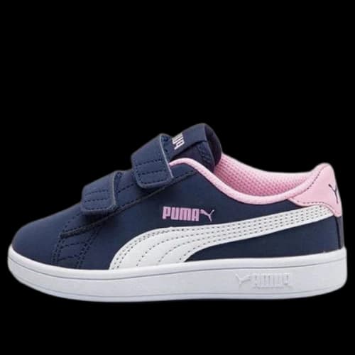(PS) PUMA Smash V2 Buck V Ps Leisure Sneakers Navy- Blue