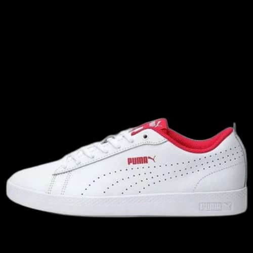 PUMA Smash Perf White/Red (Women's)