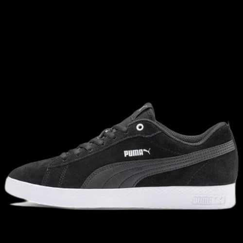 PUMA Smash v2 SD Black/White Low Casual Board Shoes (Women's)