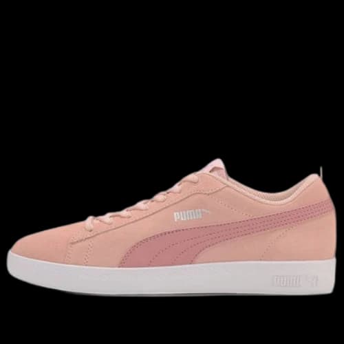 PUMA Smash v2 SD Pink/White Low Casual Board Shoes (Women's)