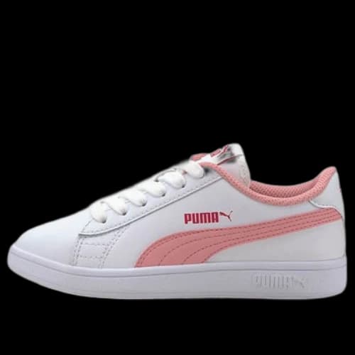 (PS) PUMA Smash V2 L Casual Board Shoes White/Pink
