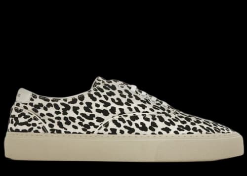 Saint Laurent Skate Lace Up White Black Babycat