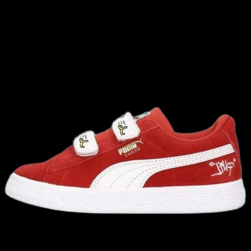 (PS) PUMA Minions Suede V Ps Sneakers RedWhite