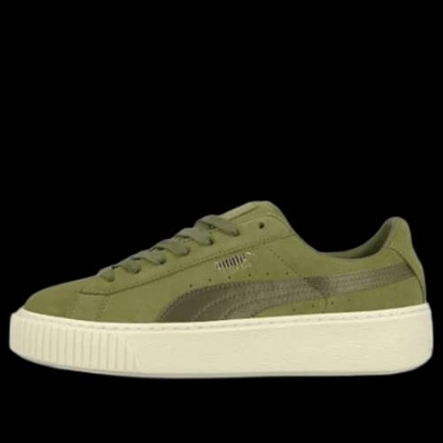 PUMA Suede Platform Satin Green (Women's)
