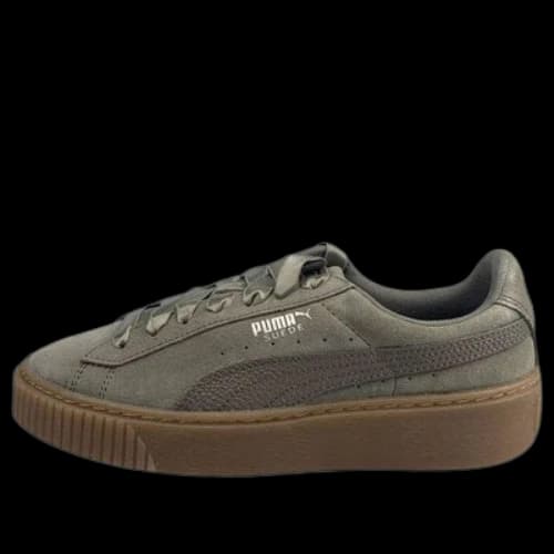 PUMA Suede Platform Green Brown (Women's)