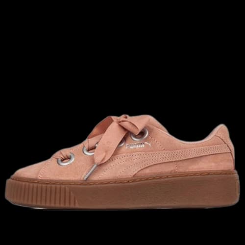 PUMA Platform Kiss Suede 'Red' (Women's)