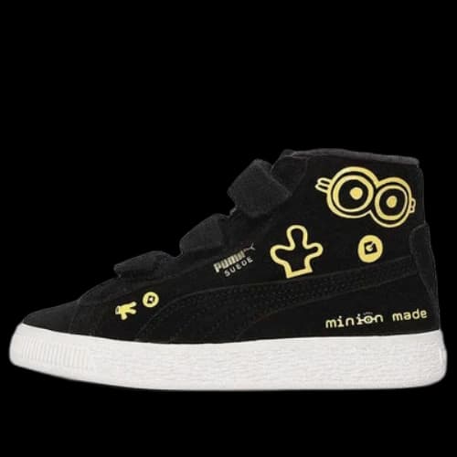 PUMA Minions Suede Mid Casual Board Shoes Black