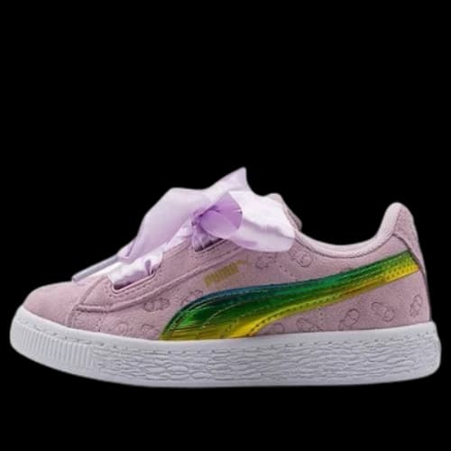 (PS) PUMA Basket Leisure Shoes Pink/Green