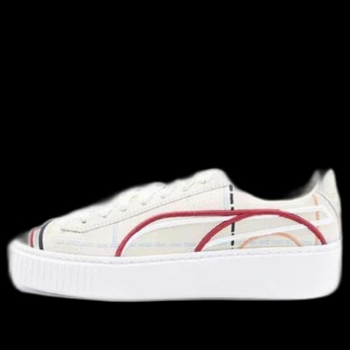 PUMA Suede Platform Courture 'White Red' (Women's)