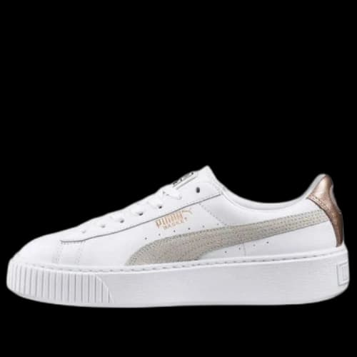 PUMA Basket Platform Euphoria RG 'White Gray Gold' (Women's)